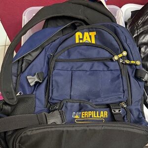 CAT Navy and Black backpack